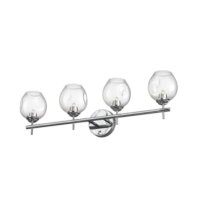 Steel with Open Glass Shade Vanity Light - LV LIGHTING