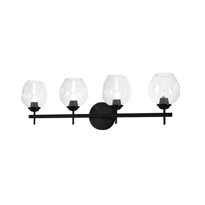 Steel with Open Glass Shade Vanity Light - LV LIGHTING