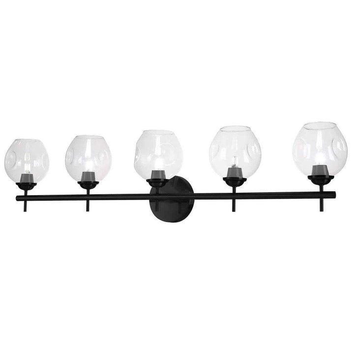 Steel with Open Glass Shade Vanity Light - LV LIGHTING