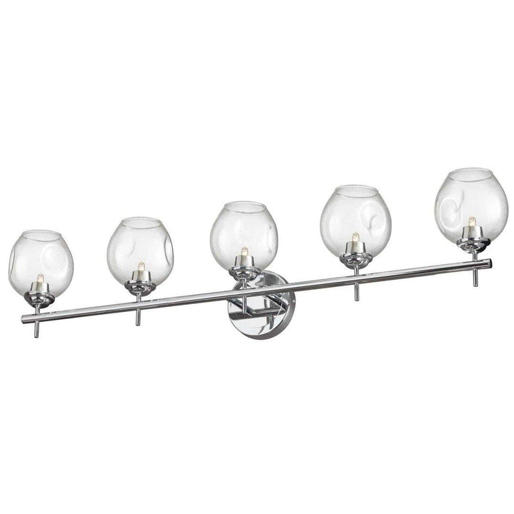 Steel with Open Glass Shade Vanity Light - LV LIGHTING