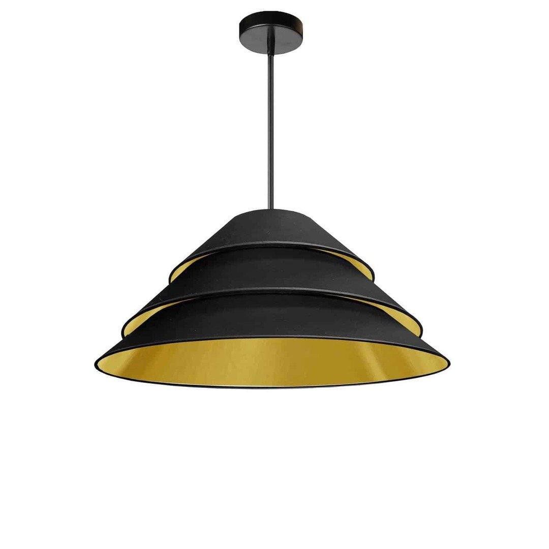 Steel with Layers Fabric Shade Chandelier - LV LIGHTING