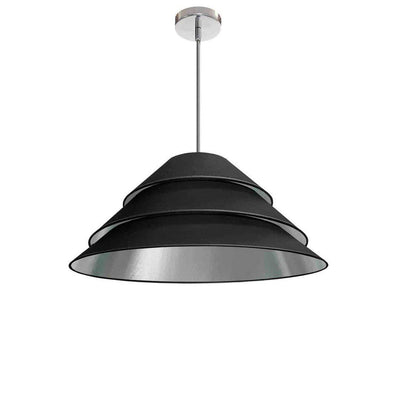 Steel with Layers Fabric Shade Chandelier - LV LIGHTING