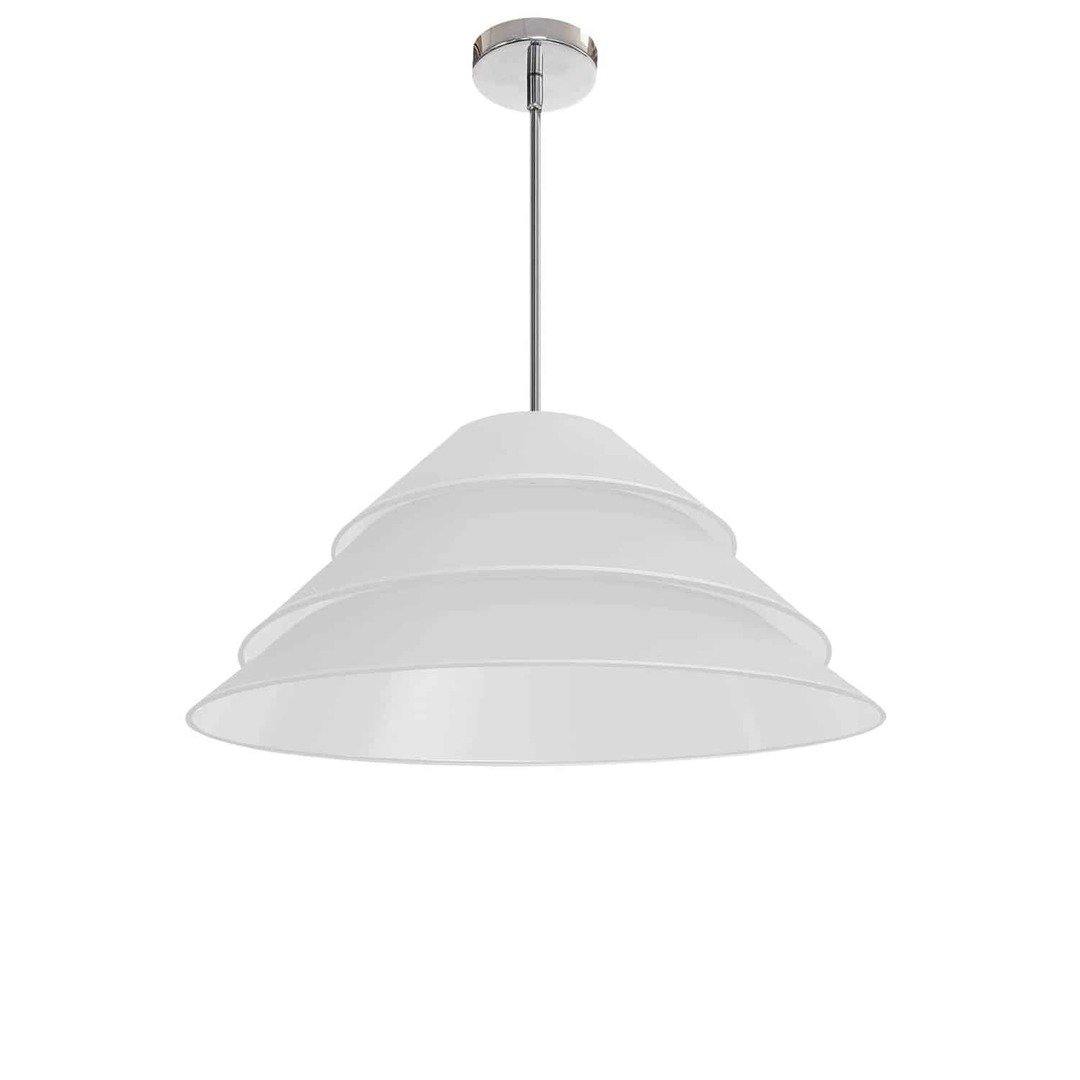 Steel with Layers Fabric Shade Chandelier - LV LIGHTING