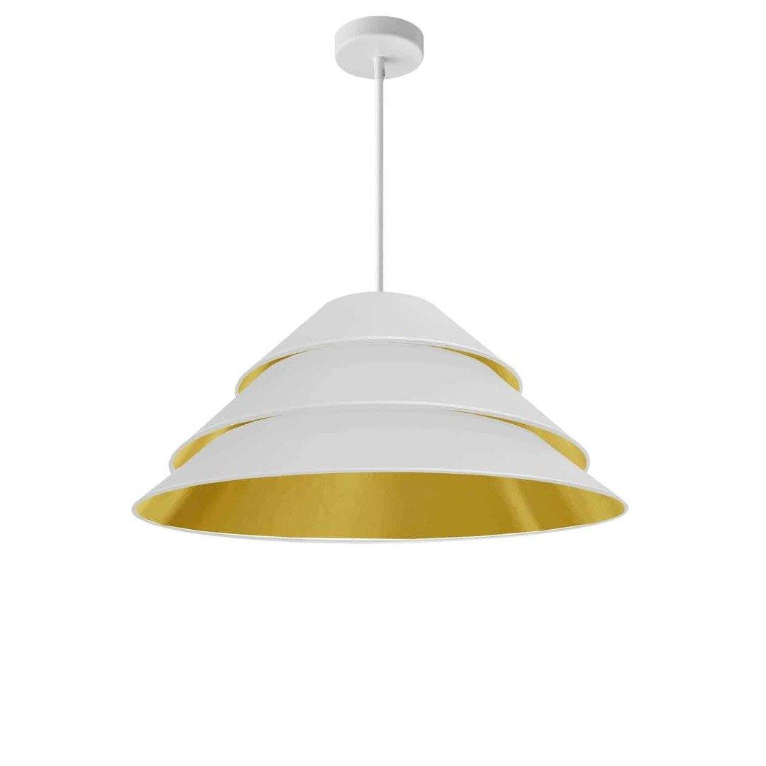 Steel with Layers Fabric Shade Chandelier - LV LIGHTING