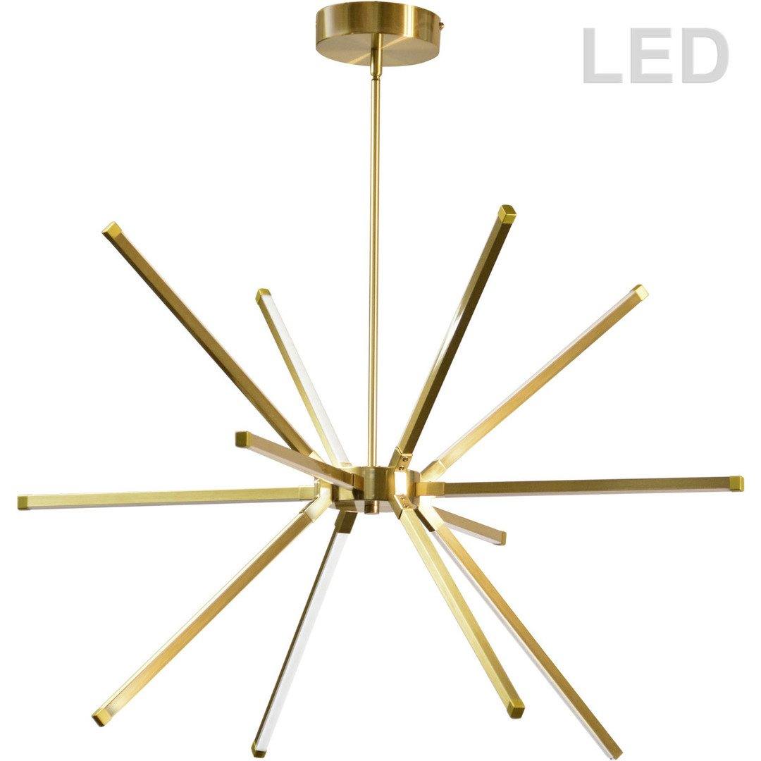 Steel with White Diffuser Star Chandelier - LV LIGHTING