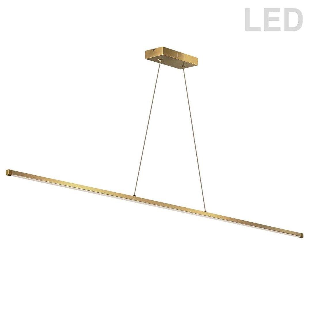 LED Steel Frame with White Diffuser Linear Pendant - LV LIGHTING
