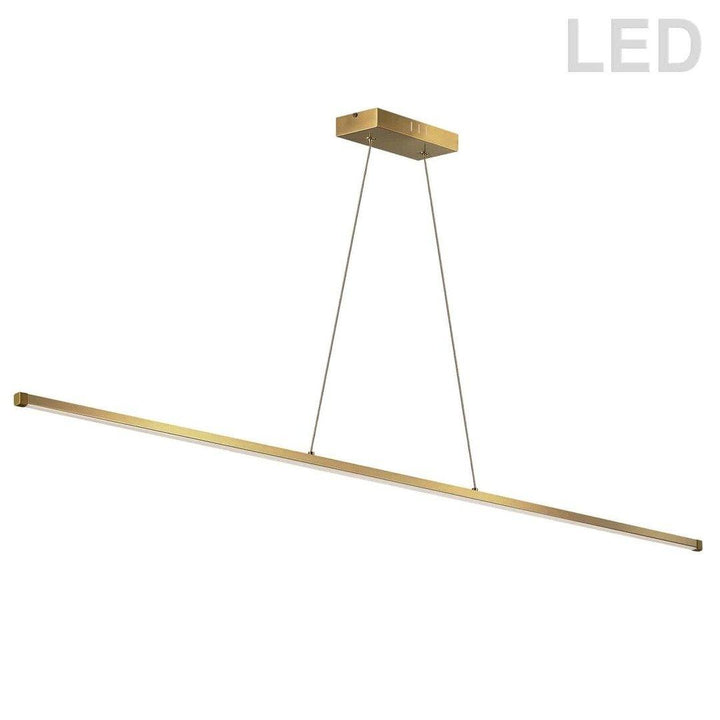 LED Steel Frame with White Diffuser Linear Pendant - LV LIGHTING