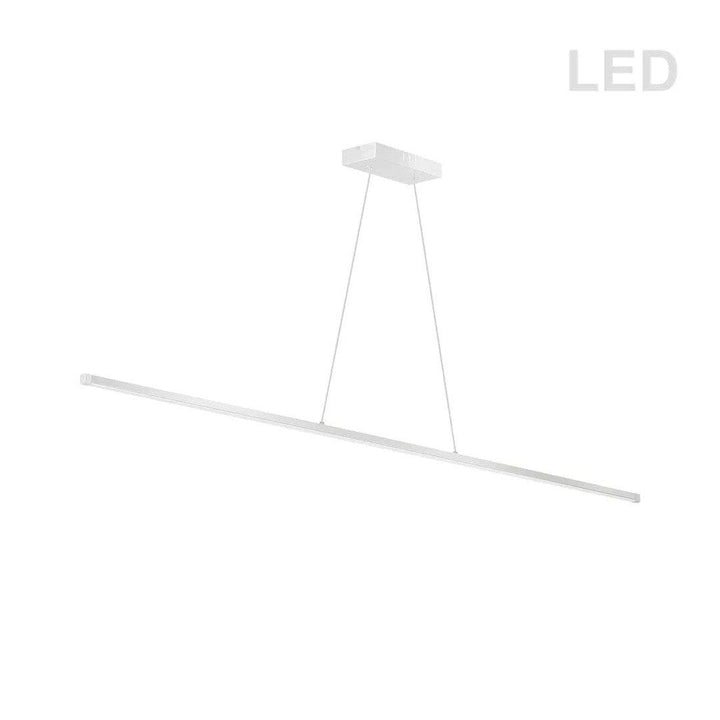 LED Steel Frame with White Diffuser Linear Pendant - LV LIGHTING