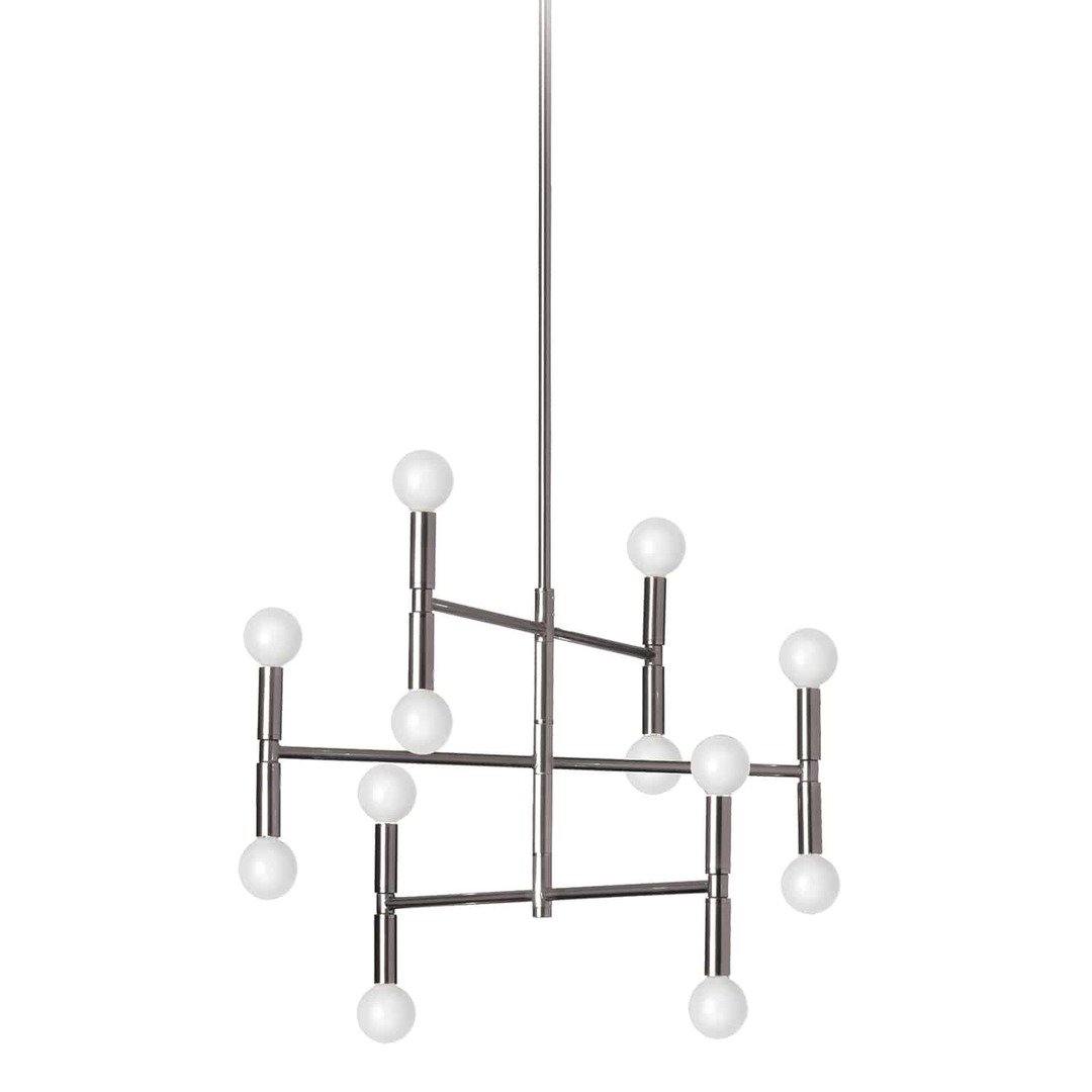 Steel with Visible Lightbulb Chandelier - LV LIGHTING