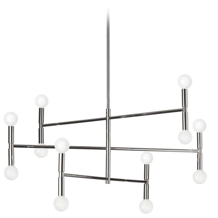 Steel with Visible Lightbulb Chandelier - LV LIGHTING