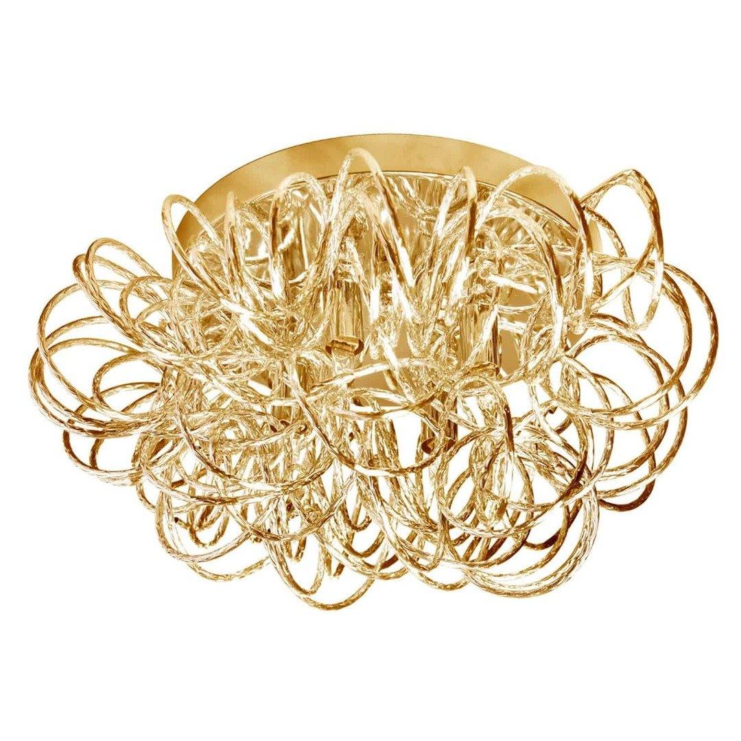 Tangled Steel Round Flush Mount - LV LIGHTING