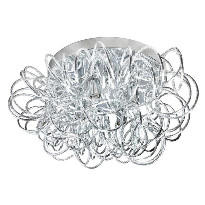 Tangled Steel Round Flush Mount - LV LIGHTING