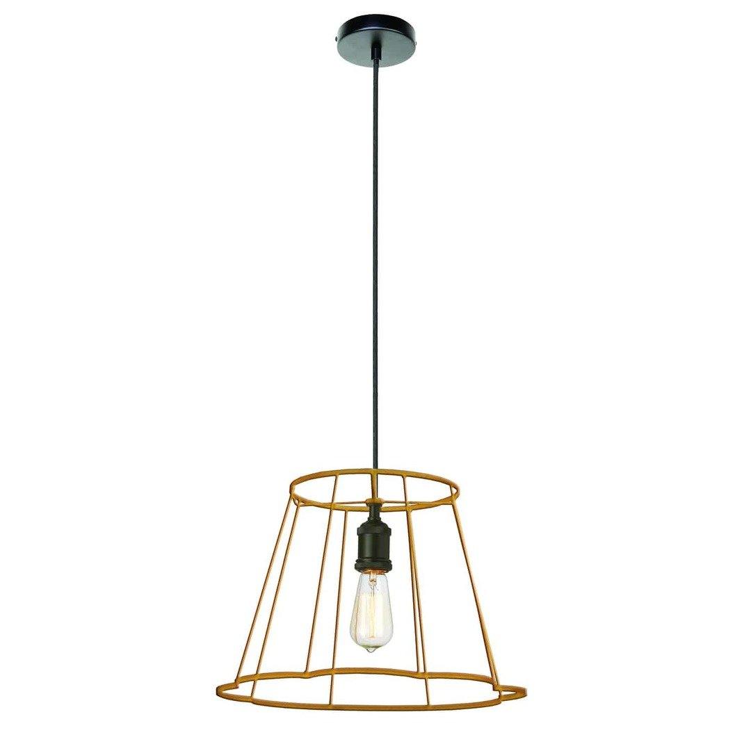 Steel with Open Air Frame Pendant - LV LIGHTING
