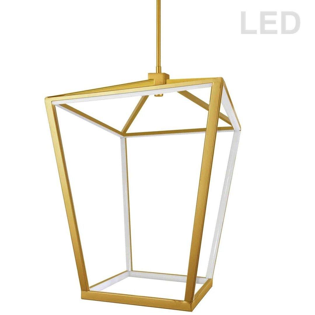 LED Steel with Acrylic Diffuser Caged Pendant - LV LIGHTING