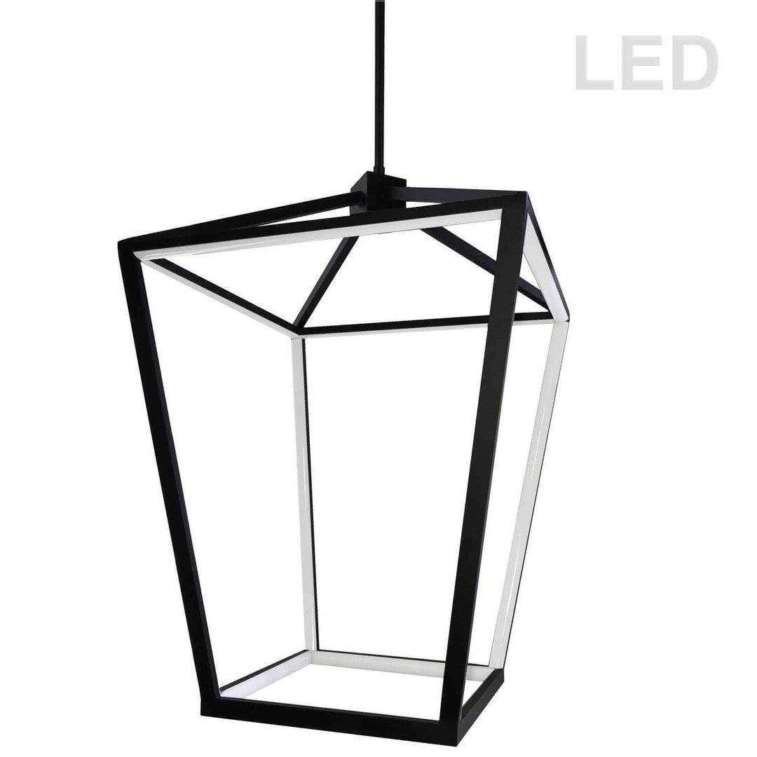 LED Steel with Acrylic Diffuser Caged Pendant - LV LIGHTING