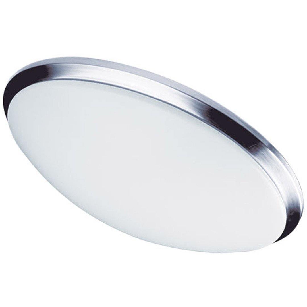 LED Steel with Acrylic Shade Round Flush Mount - LV LIGHTING