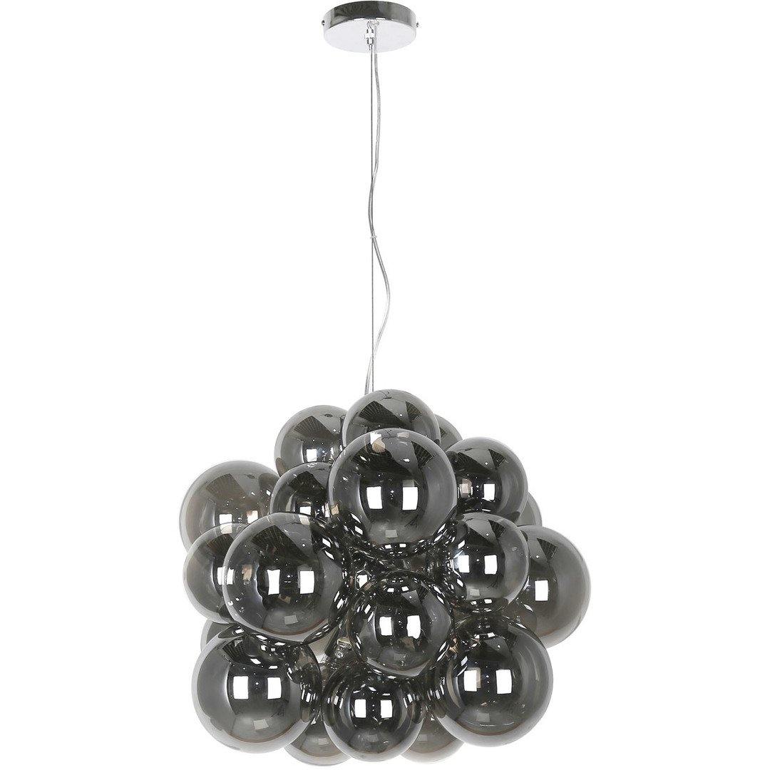 Polished Chrome with Glass Globe Pendant - LV LIGHTING