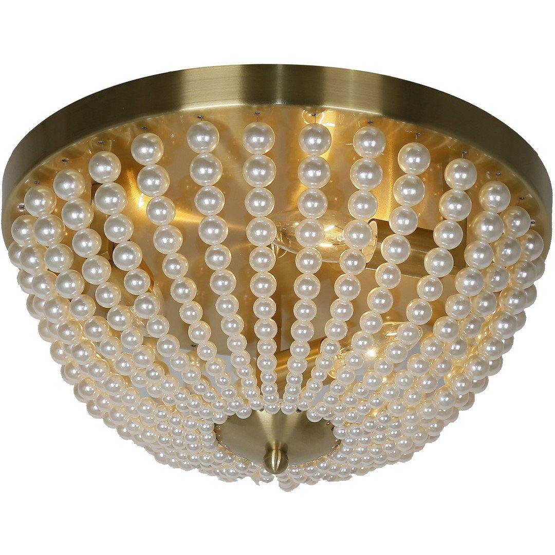 Steel with Bead Chain Flush Mount - LV LIGHTING