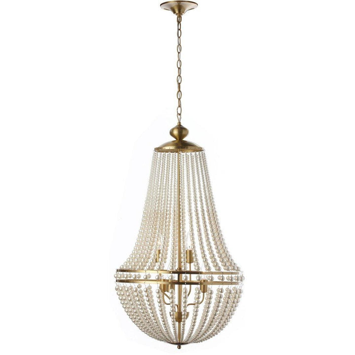 Steel with Acrylic Bead Chandelier - LV LIGHTING