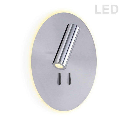 LED Steel Round Readin Light Wall Sconce - LV LIGHTING