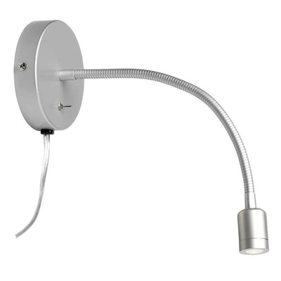 LED Steel with Adjustable Neck Reading Light Wall Sconce - LV LIGHTING