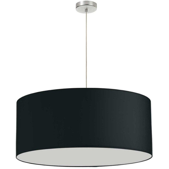 Polished Chrome with Fabric Drum Shade Chandelier - LV LIGHTING