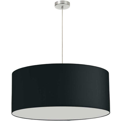 Polished Chrome with Fabric Drum Shade Chandelier - LV LIGHTING