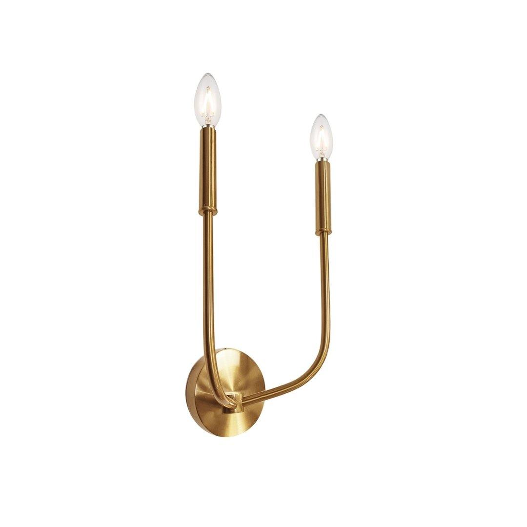 Steel with Up Curve Arms Wall Sconce - LV LIGHTING