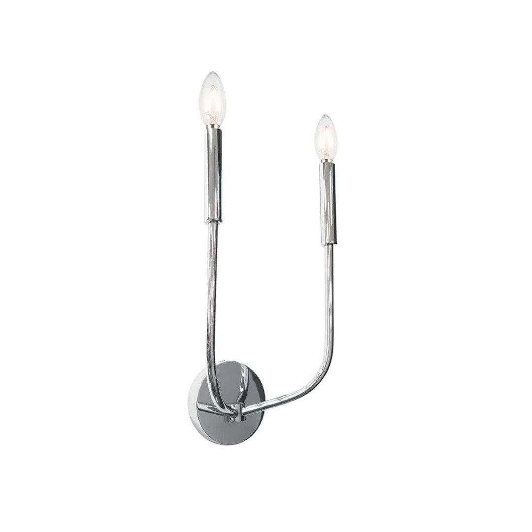 Steel with Up Curve Arms Wall Sconce - LV LIGHTING