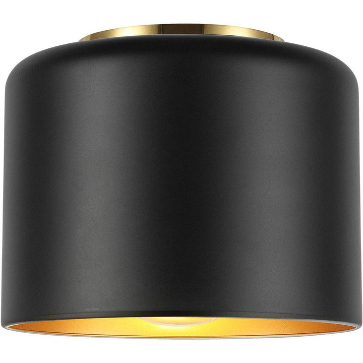 Steel with Cylindrical Shade Flush Mount - LV LIGHTING