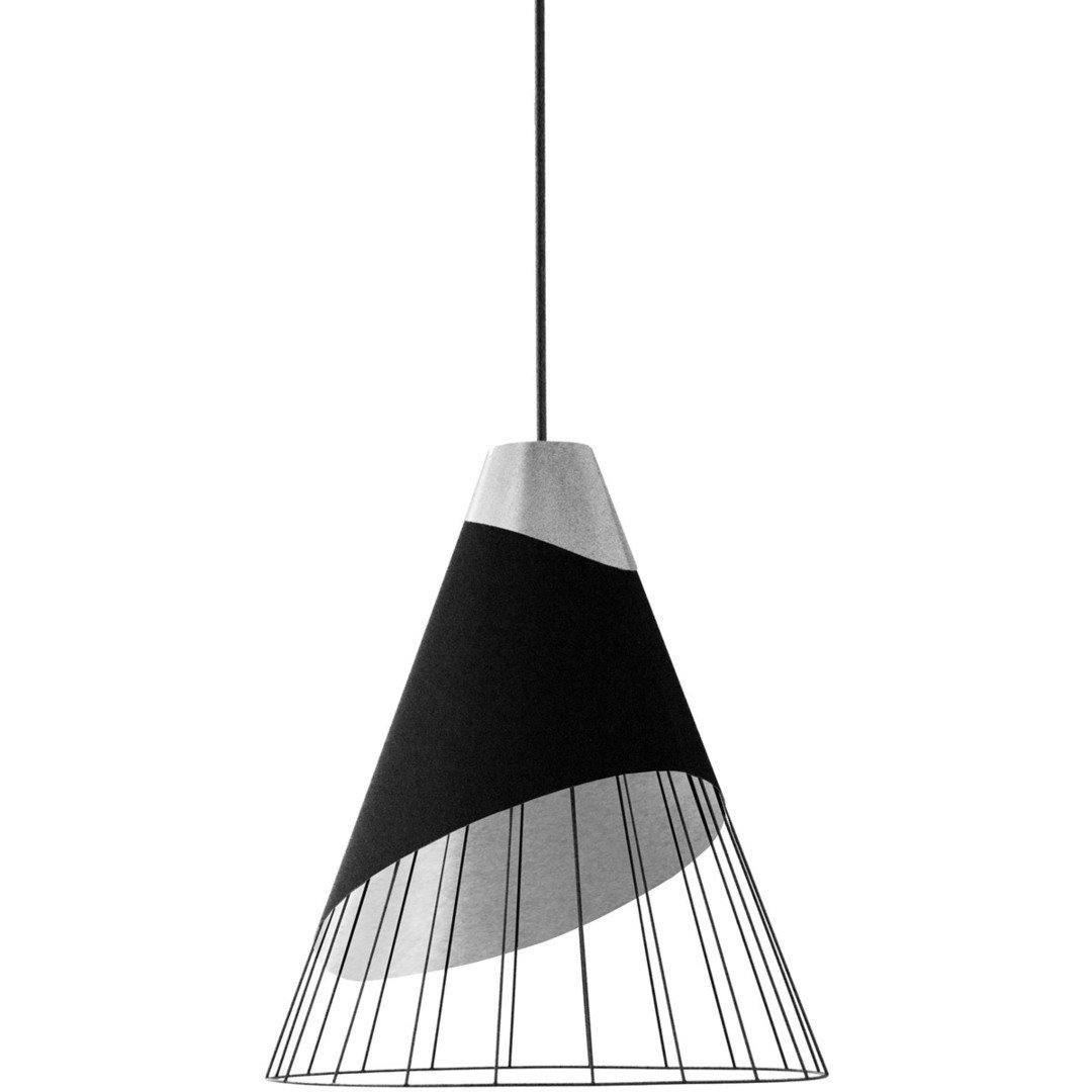 Steel with Half Open Air Shade Pendant - LV LIGHTING