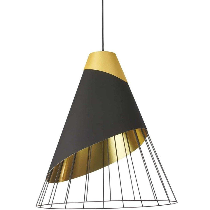 Steel with Half Open Air Shade Chandelier - LV LIGHTING