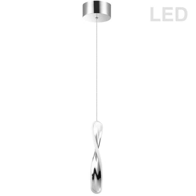 LED Steel with Twisted Frame Pendant - LV LIGHTING