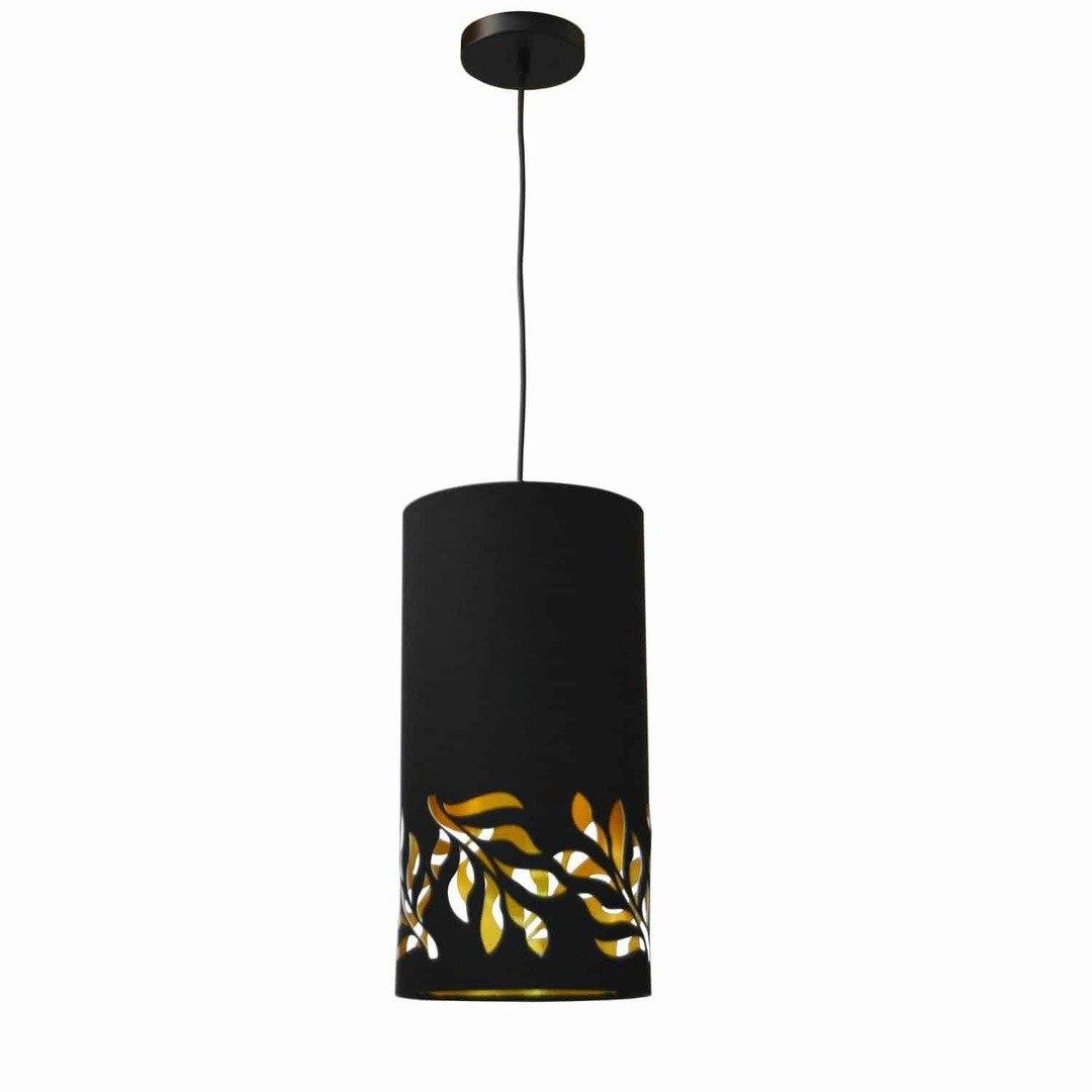 Steel with Hallow Leaf Shade Pendant - LV LIGHTING