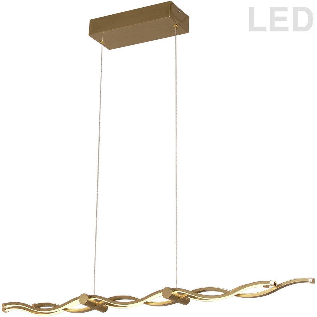LED Steel Curvey Linear Pendant - LV LIGHTING