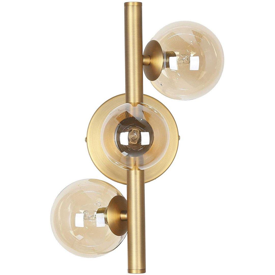 Steel with Glass Globe Wall Sconce - LV LIGHTING
