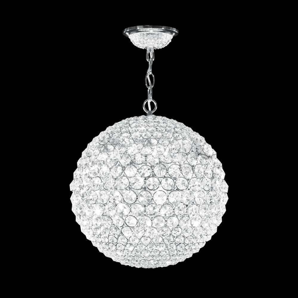 Polished Chrome with Crystal Sphere Chandelier - LV LIGHTING