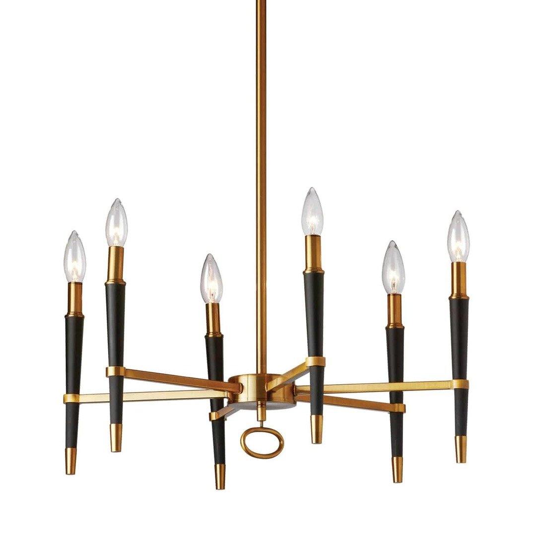 Steel with Matte Black Frame Chandelier - LV LIGHTING