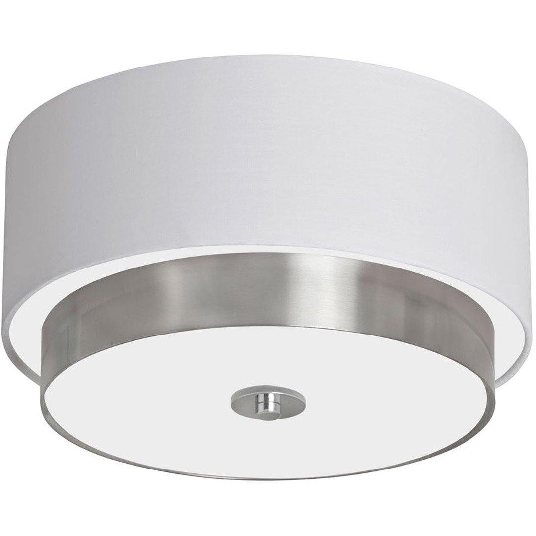 Steel with Fabric Drum Shade Flush Mount - LV LIGHTING