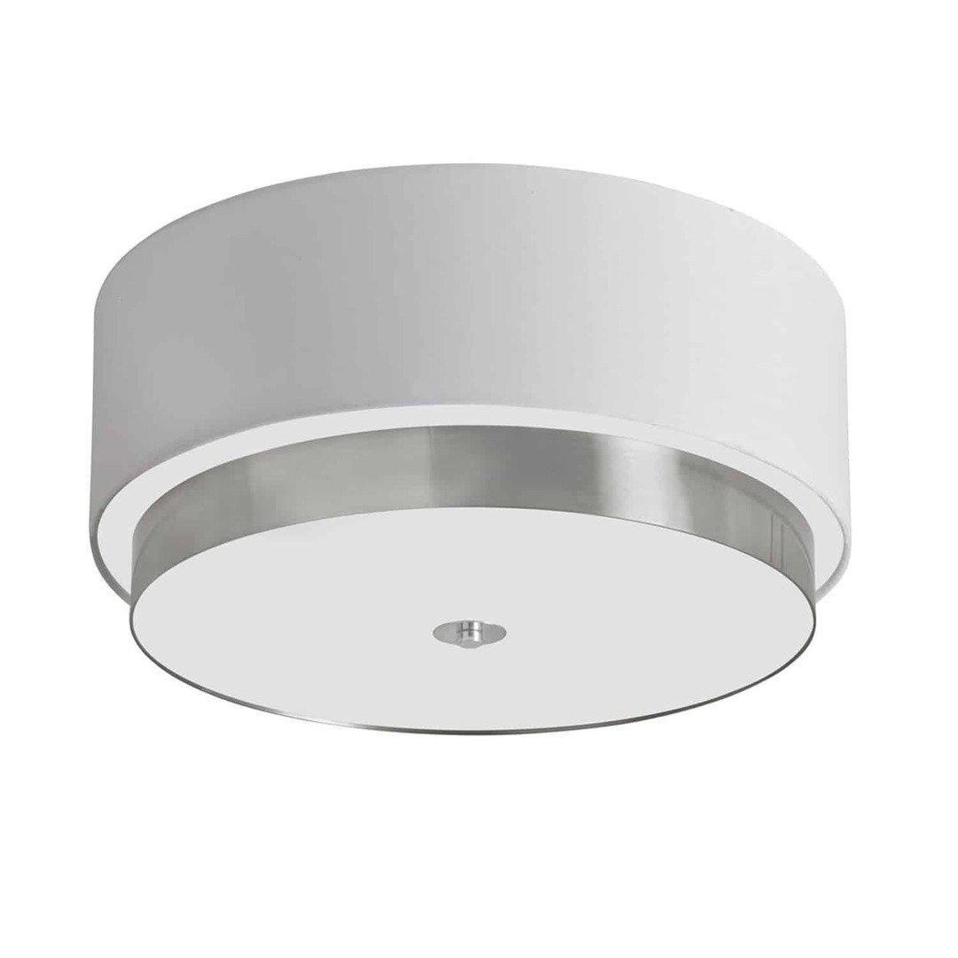 Steel with Fabric Drum Shade Flush Mount - LV LIGHTING