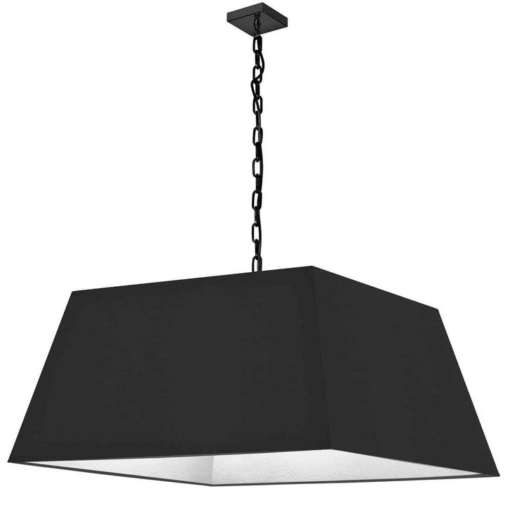 Steel with Rectangular Fabric Shade Chandelier - LV LIGHTING