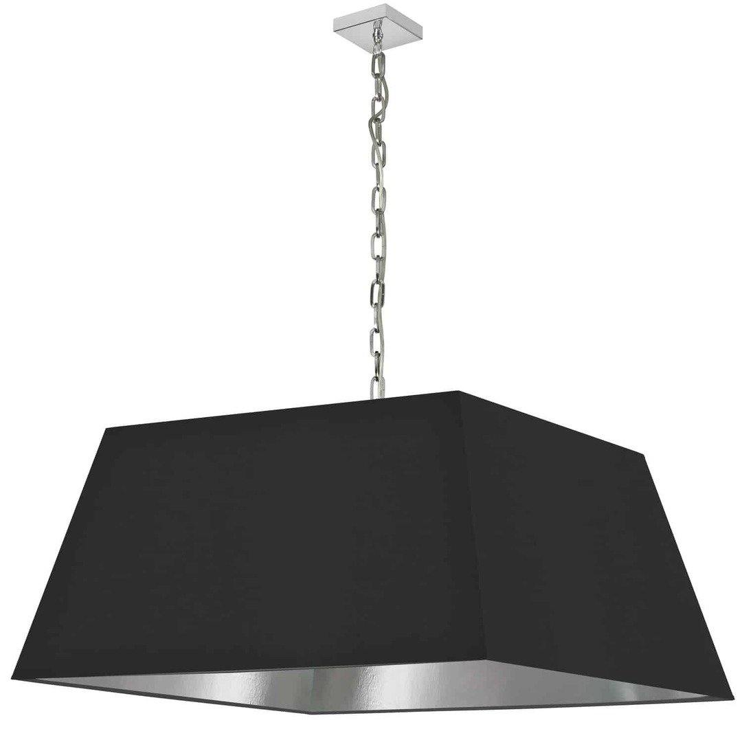 Steel with Rectangular Fabric Shade Chandelier - LV LIGHTING