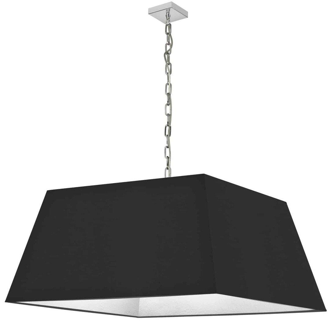 Steel with Rectangular Fabric Shade Chandelier - LV LIGHTING