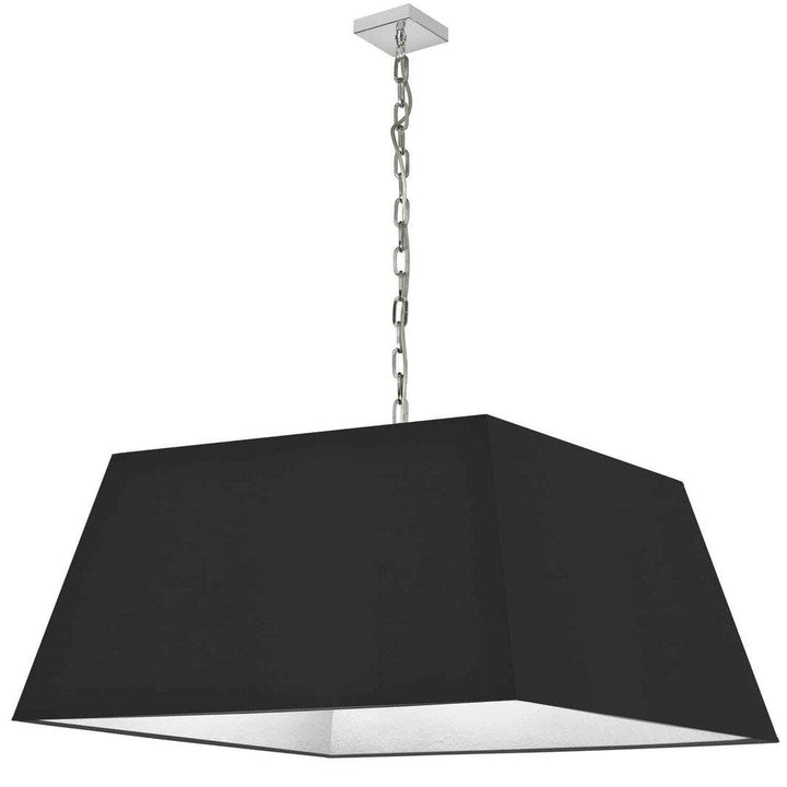 Steel with Rectangular Fabric Shade Chandelier - LV LIGHTING