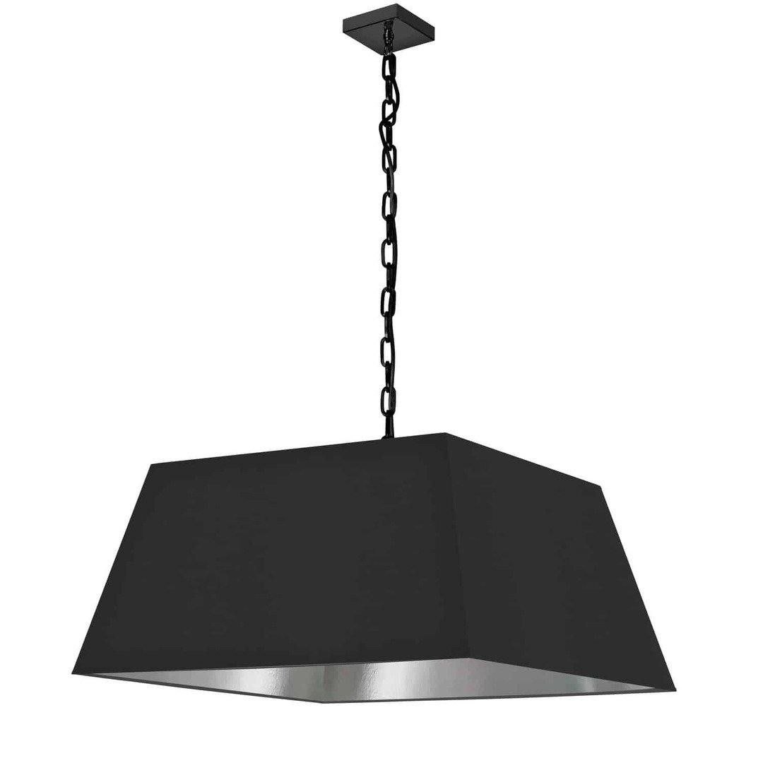 Steel with Rectangular Fabric Shade Chandelier - LV LIGHTING