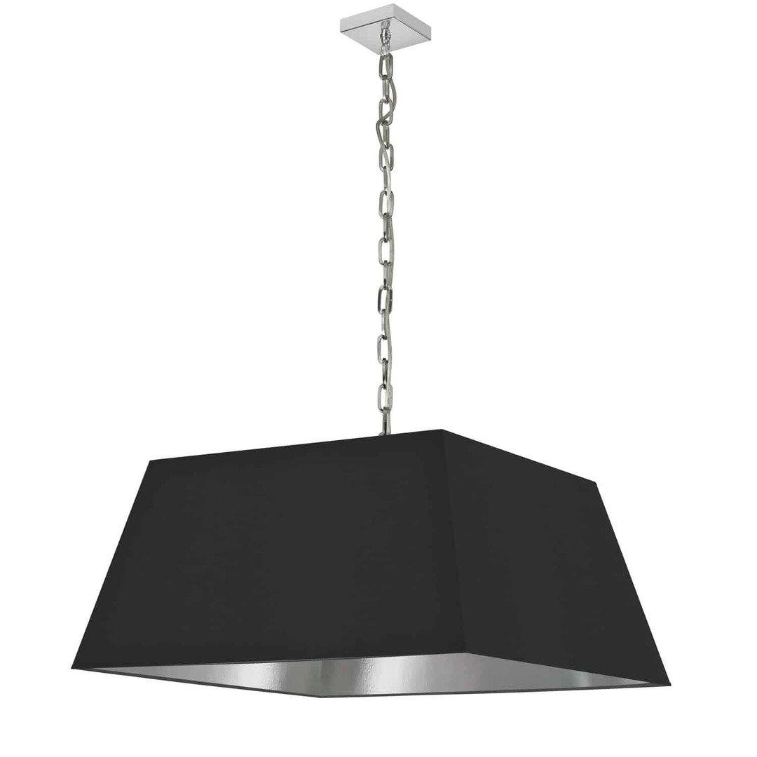 Steel with Rectangular Fabric Shade Chandelier - LV LIGHTING