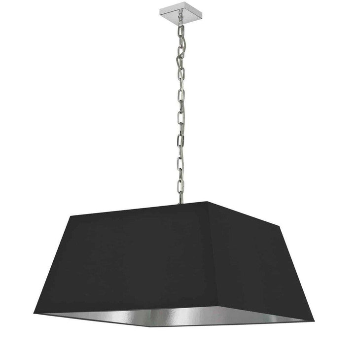 Steel with Rectangular Fabric Shade Chandelier - LV LIGHTING