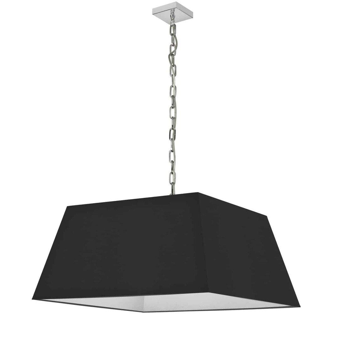 Steel with Rectangular Fabric Shade Chandelier - LV LIGHTING