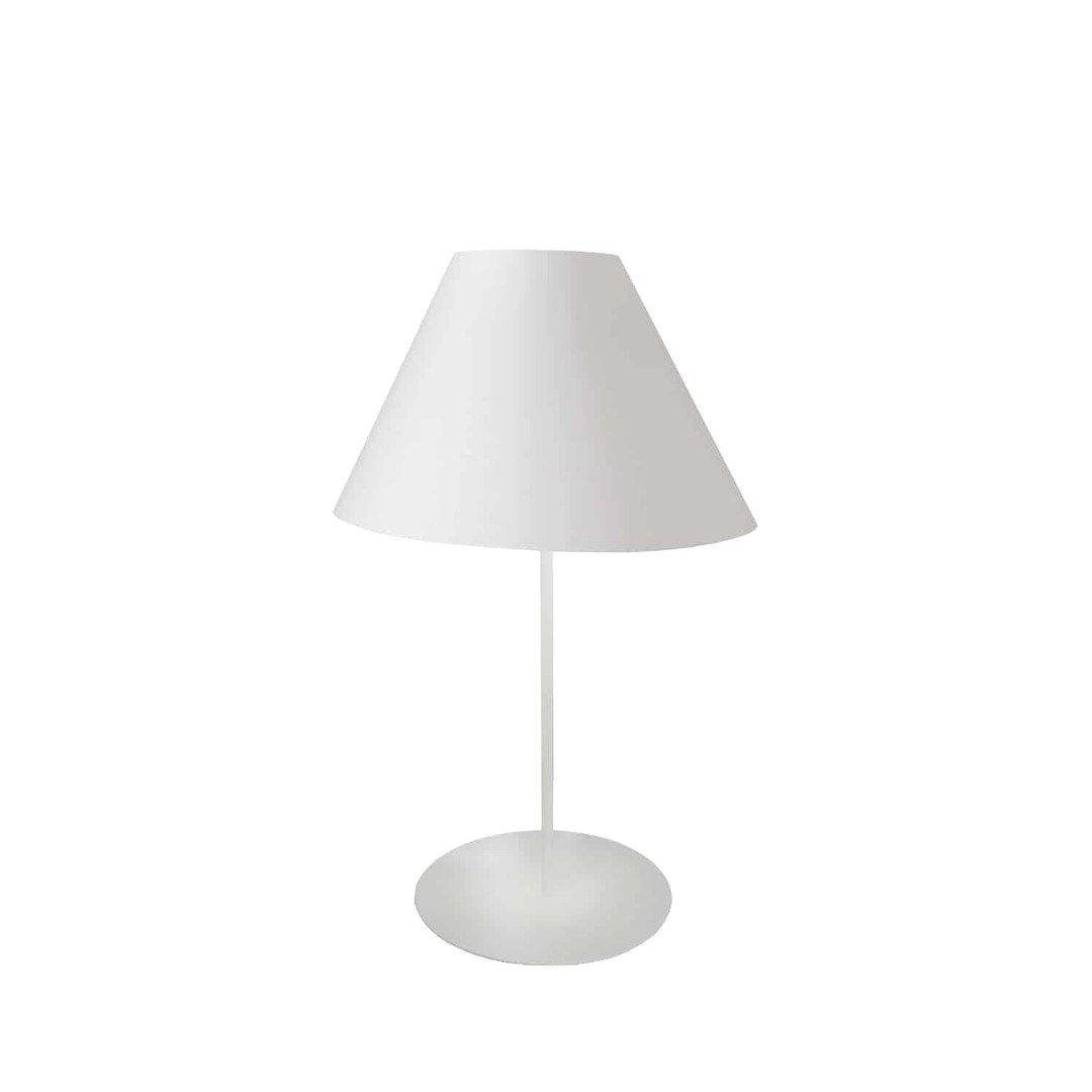 Steel with Fabric Cone Shade Table Lamp - LV LIGHTING