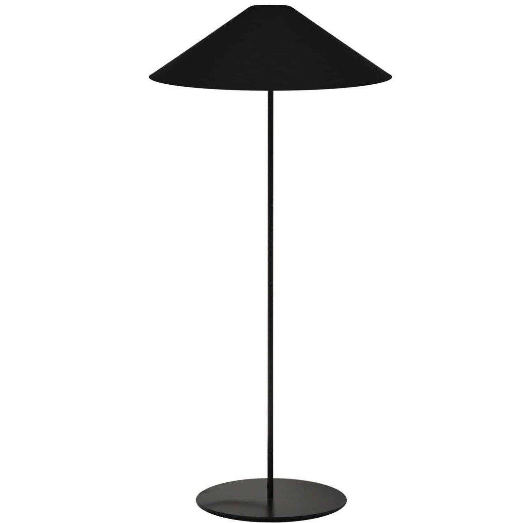 Steel with Fabric Cone Shade Floor Lamp - LV LIGHTING